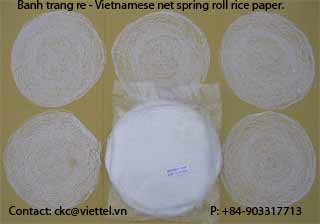 Frozen net spring roll rice paper - net rice paper