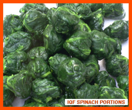 Frozen spinach ball - frozen spinach