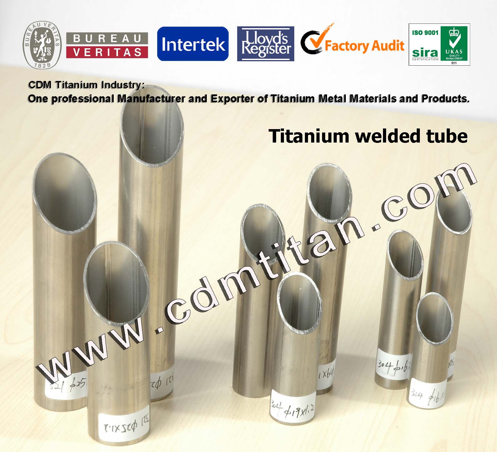 Titanium Welded  Tube - CDM 002