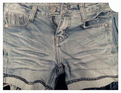 Lady short jean pants - mixed