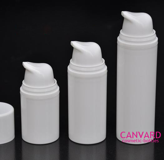 White airless pump bottle, airless plastic bottle - JH-AS-016