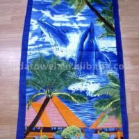 Large picture beach towel