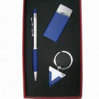 Large picture pen+key chain +lighter for gift set