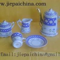 Large picture ceramic coffee set,porcelain coffee set