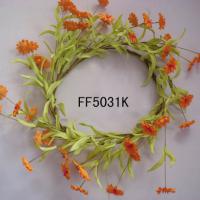 Large picture artificial flowers wreath