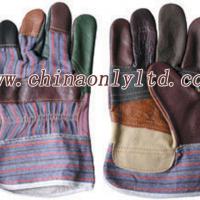 Large picture leather work gloves