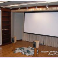 Large picture projection screen