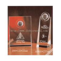 Large picture crystal trophy