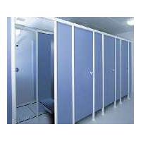 Large picture toilet partition