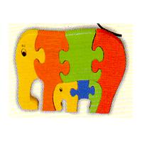 Large picture Wooden Jigsaw Puzzle Elephant