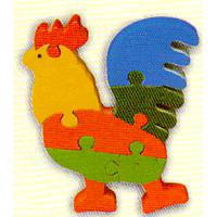 Large picture Wooden Jigsaw Puzzle Cock