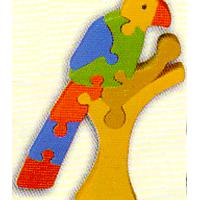 Large picture Wooden Jigsaw Parrot
