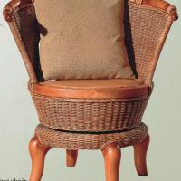 Indoor rattan revolving chair (2)