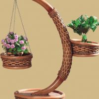 Indoor rattan planter stand (1)