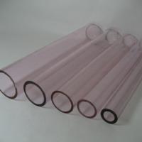 Large picture pink glass tube