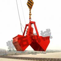 Large picture electric hydraulic double scoops grab