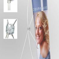 Large picture White Fiber Glass Pole X Banner Stand