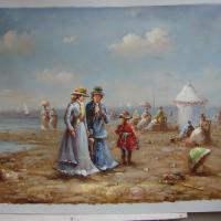 Large picture Beach oil painting