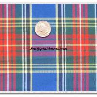 Large picture poly plaid fabric