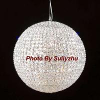 Large picture PERFECTLY ROUND CRYSTAL BALL CHANDELIER