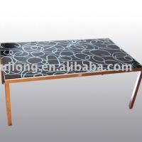 Large picture Glass Coffee Table