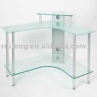 Large picture Glass Computer Desk