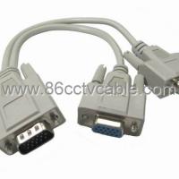 Large picture VGA Male to 2 Female Y Splitter Cable For PC Monit
