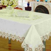 Large picture embroidery tablecloth