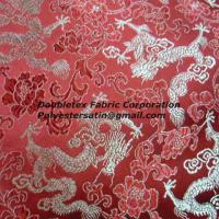 Large picture silk brocade satin fabric
