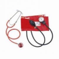 Large picture Aneroid sphygmomanometer and dual head stethoscope