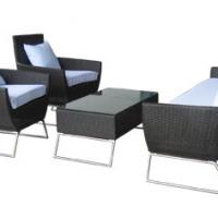 Large picture Poly rattan sofa set