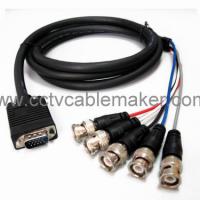 Large picture 15pins to 5 BNC cable,connector cable,BNC connecto