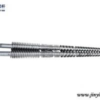 Large picture twin conical screw barrel