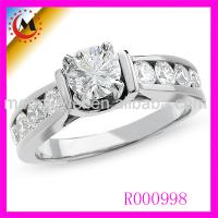 Large picture Good Engagement Ring with Accent Sides R000998