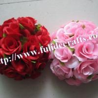 Large picture 20cm flower ball with green leaf