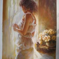 Large picture figure oil painting
