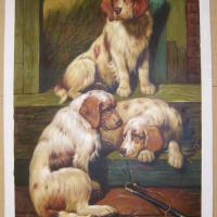 Large picture animal oil painting