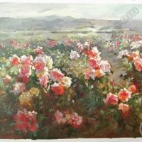 Large picture Flower oil painting