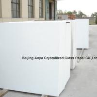 Large picture Pure White Crystallized Glass Panel
