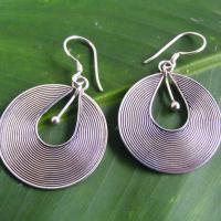 Large picture Sterling Silver Earring - Hipnotis..