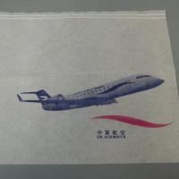 Large picture disposable headrest cover for aircraft