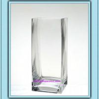 Large picture hand made glass vase