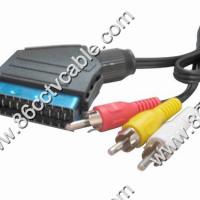 Large picture SCART to 3 RCA cable, Audio Video Cable