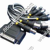 Large picture DB25 Pins to 16 BNC Cable, DVR Card Cable
