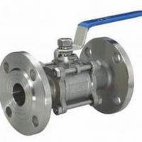 Large picture STAINLESS STEEL 3 PIECE FLANGED BALL VALVE