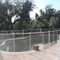 Large picture pool fence