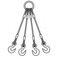 Large picture Pressed/Spliced Wire Rope Sling; Hoisting Slings