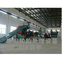 Large picture waste tire recycling production line