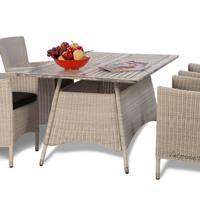 Large picture Poly Rattan Table Set