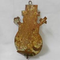 Large picture rust candle holder